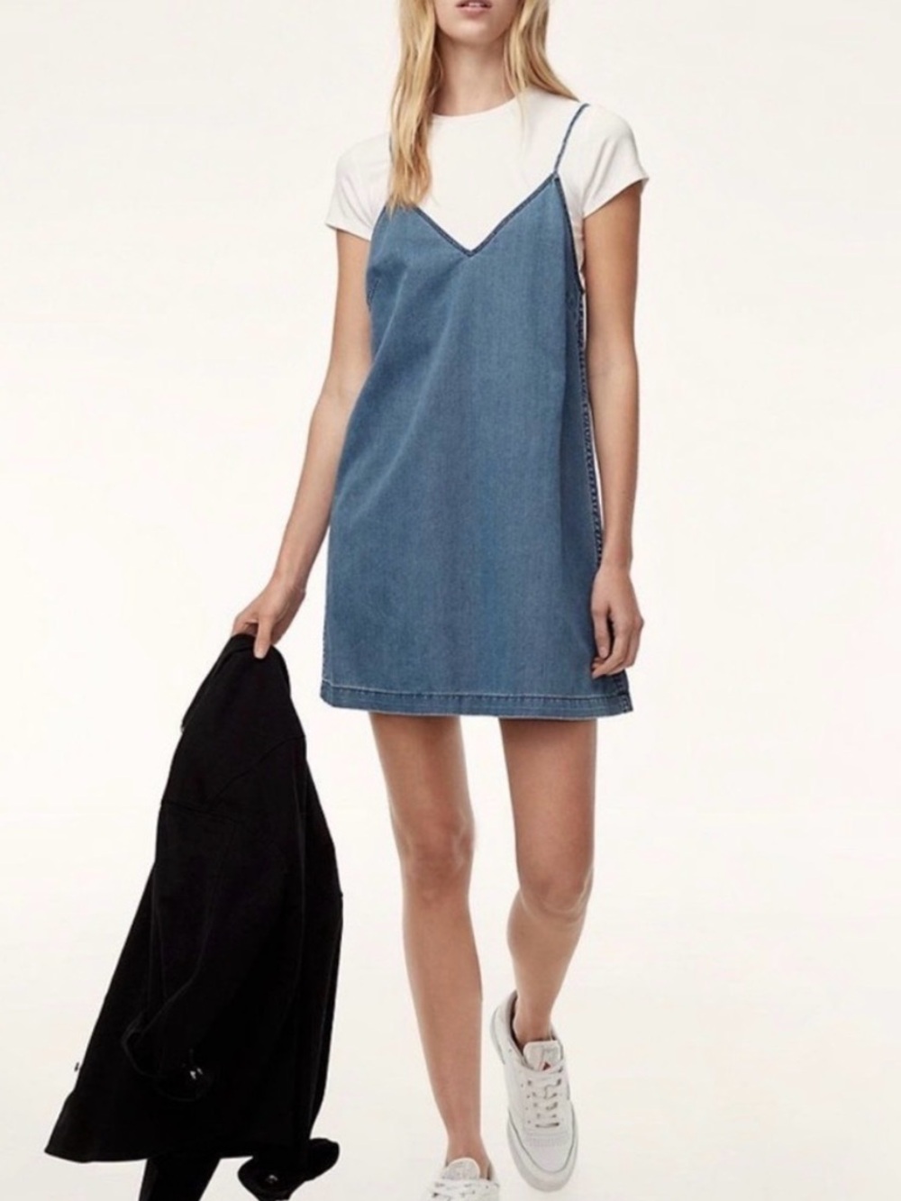 Aritzia - Wilfred Denim Slip Dress